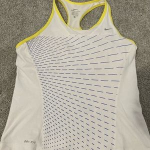 White Nike Built in bra